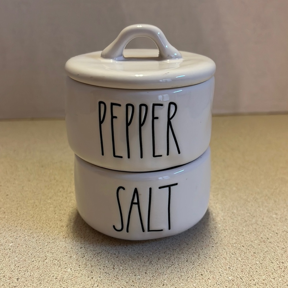 Rae Dunn Salt and Pepper container